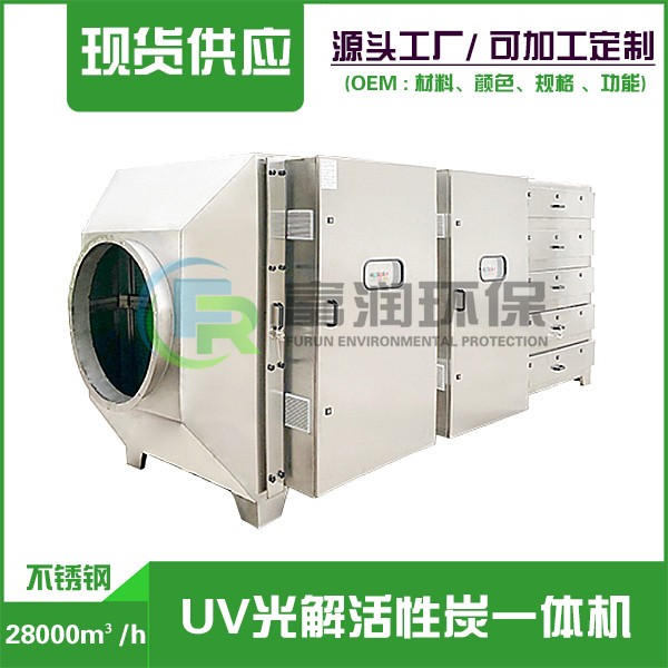 28000m3/h （不銹鋼） UV光解活性碳一體機(jī)